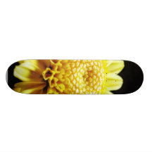 Big Yellow Mums Custom Skate Board