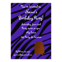 Bigfoot birthday invitation