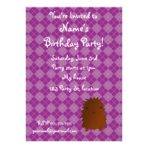 Bigfoot birthday invitation