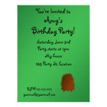 Bigfoot birthday invitation