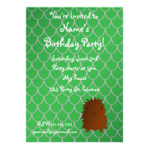 Bigfoot birthday invitation