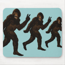 Bigfoot Peace Mouse Mats