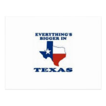 Bigger In Texas Postcard