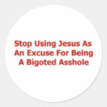 Bigoted Assholes Round Sticker