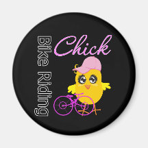 Bike Riding Chick Magnet