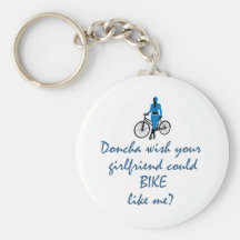 BikeChick Doncha Keychains