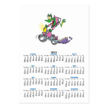 biker chick froggy frog animal cartoon business cards