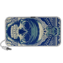 Biker doodle laptop speaker