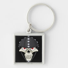 Biker Helmet Skull design for Motorcycle Riders Key Chains