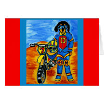 Biker Joanne Greeting Card