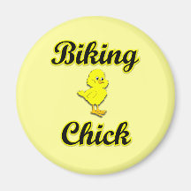 Biking Chick Magnet