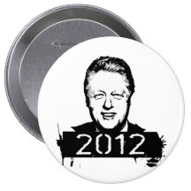 Bill Clinton 2012 Pinback Buttons