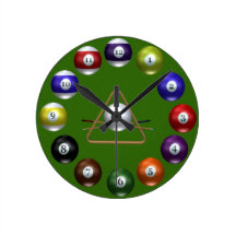 Billiard Balls Clock