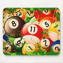 Billiard Balls Mousepads