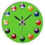 Billiard Balls Wall Clock