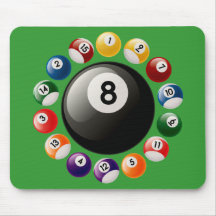 BILLIARDS BALLS MOUSE PAD