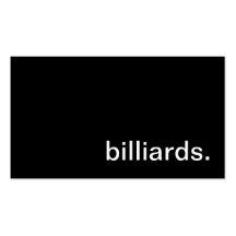 Billiards Business Card