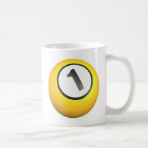 Billiards One Ball Coffee Mugs