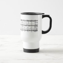 binary code design coffee mug