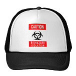 Biohazard Symbol Mesh Hats