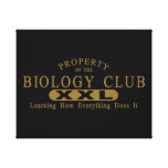 Biology Club Gallery Wrap Canvas