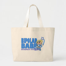 BiPolar Babe Apparel Tote Bags