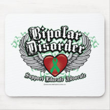 Bipolar Disorder Wings Mouse Pads