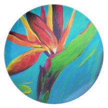 Bird of Paradise Party Plates
