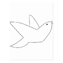 Bird with a red eye postcards