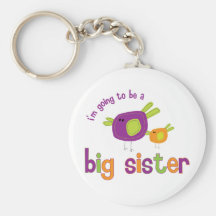 birdie big sister to be keychains