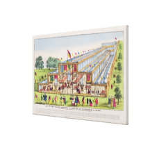 Bird's Eye View of the Great Exhibition in Hyde Pa Gallery Wrap Canvas