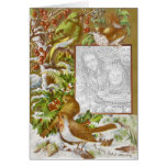 Birds of Winter Photo Template Greeting Card