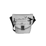 Birds on A Score Messenger Bags