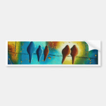 Birds on a Wire from Original Art Bumper Stickers