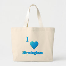 Birmingham -- Sky Blue Tote Bags