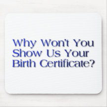 birth certificate question mouse pads