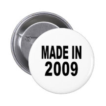 Birthday 2009 pinback buttons