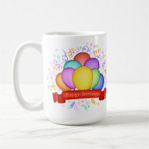 Birthday Balloons & Banner Mug