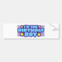 Birthday Boy Bumper Stickers