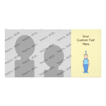 Birthday Boy in Blue. Photo Card
