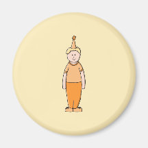 Birthday Boy, in Orange. Fridge Magnet