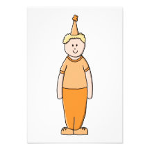 Birthday Boy, in Orange. Invites