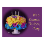 Birthday Cake Party Invitation- customise Postcard