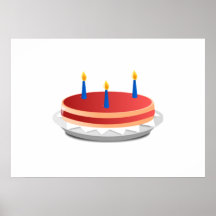 Birthday Cake Poster