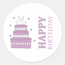Birthday Cake Sticker