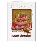 Birthday Card - Cakes Cookies Cup Cakes Candles