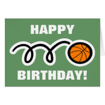 Birthday card for basketball lovers