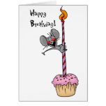 Birthday cupcake greeting cards