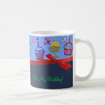 Birthday Cupcake Treat Surprise Beverage Mugs