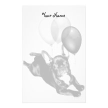 Birthday French Bulldog stationary Personalized Stationery
